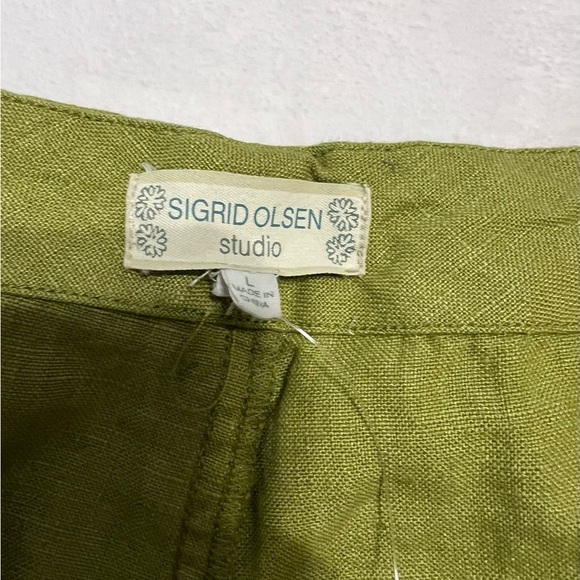 *NWT* Women’s Large “Sigrid Olsen” 2 piece lightweight Jacket & Pant Set - Linen - Picture 14 of 16